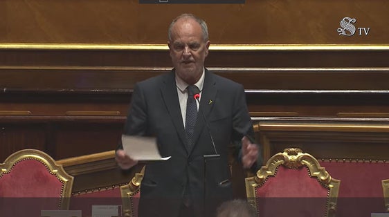 Al Senato è intervenuto anche il ministro per gli Affari Regionali e le Autonomie, Roberto Calderoli. (Foto: USP)