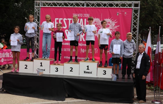 Un momento della premiazione (Foto: CSI TN/Daniel Mazzini)