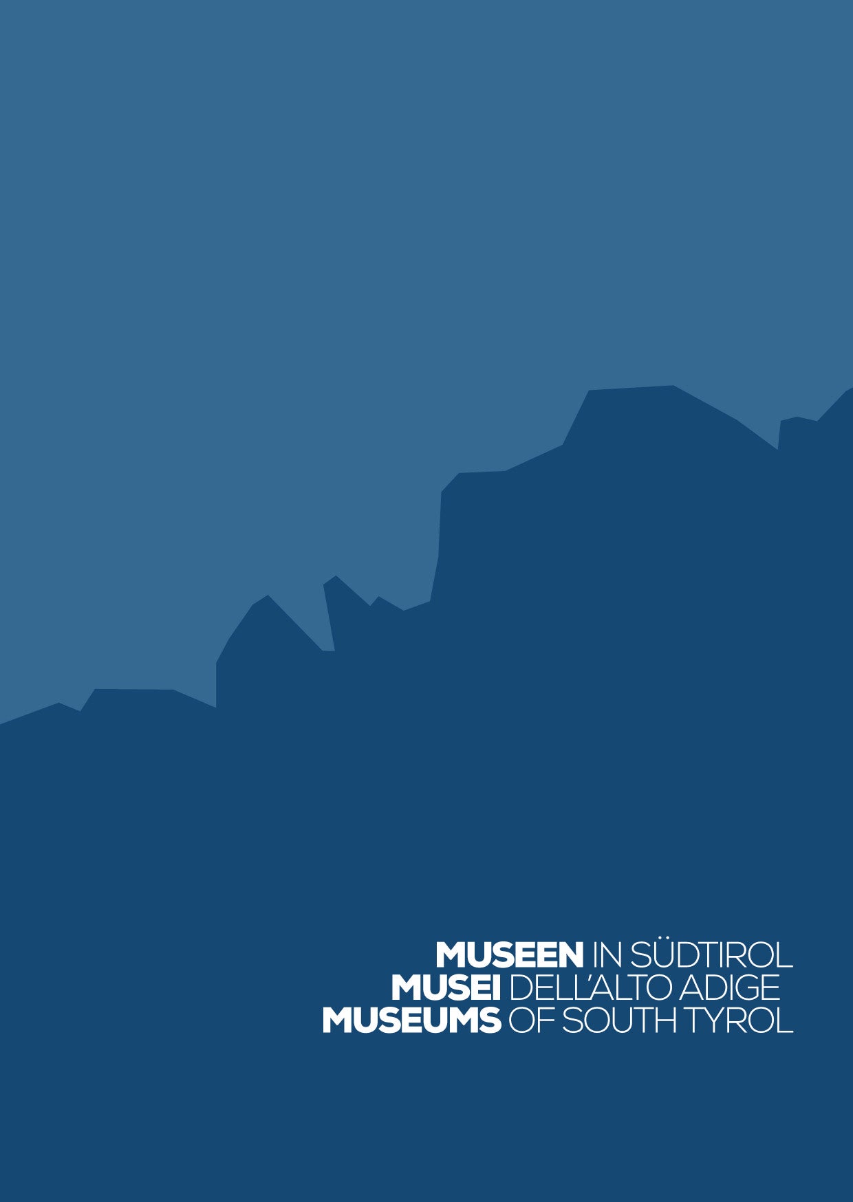 Das Cover der Broschüre Museen in Südtirol (Ausgabe 2023)