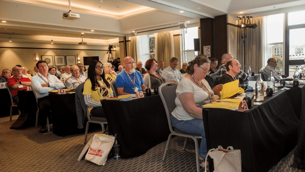 Delegates seated at TSSA conference 2019