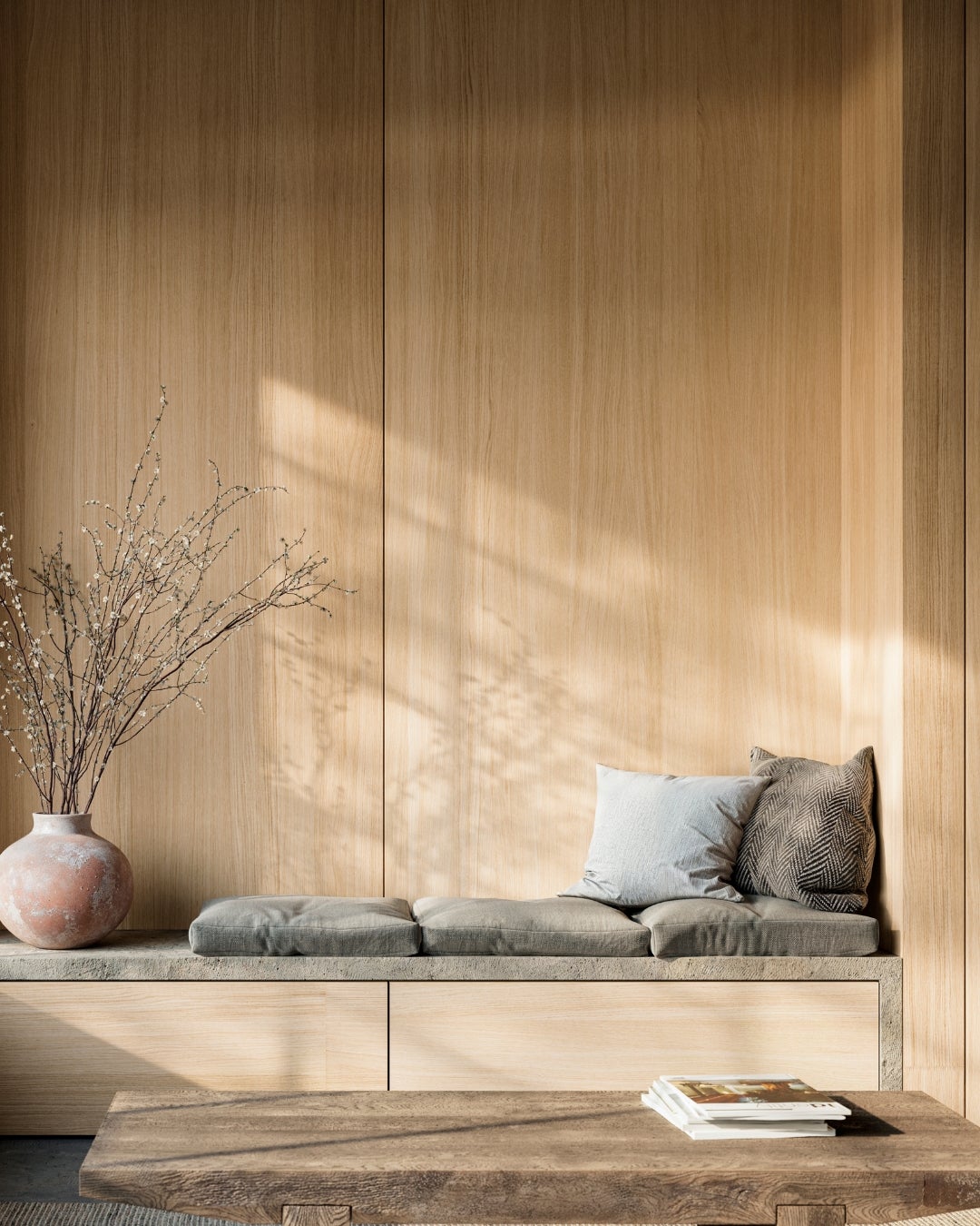 Decospan oak wood veneer collection - querkus - harmony - interior design - living room