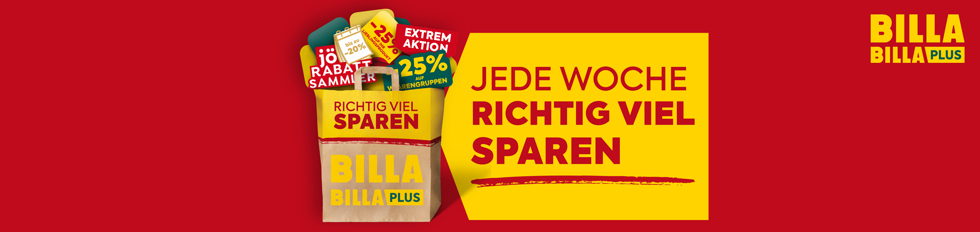 Bei BILLA und BILLA PLUS können sie jede Woche richtig viel sparen!