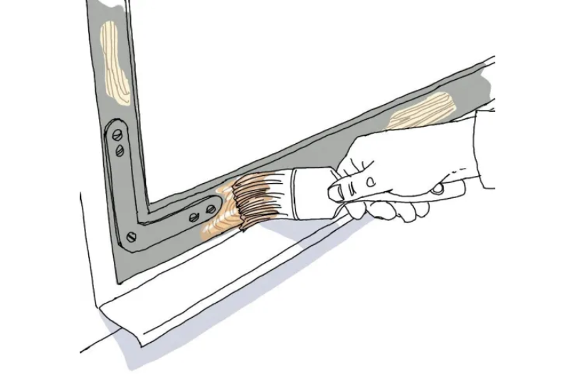 Trärena ytor behandlas med grundolja - Alcro