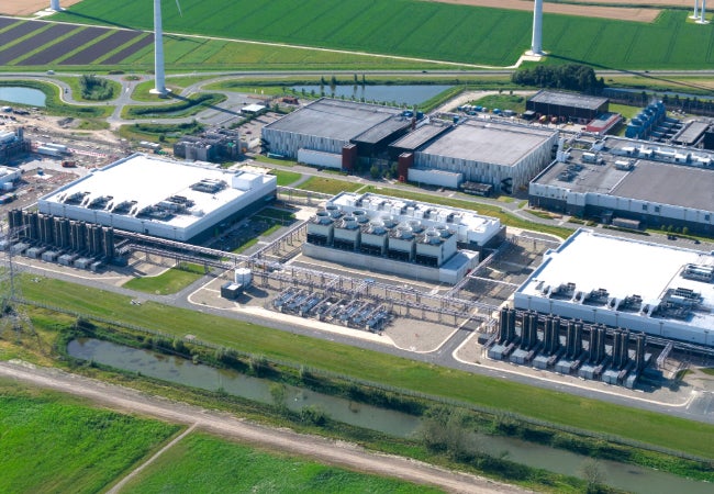 Data center aerial view