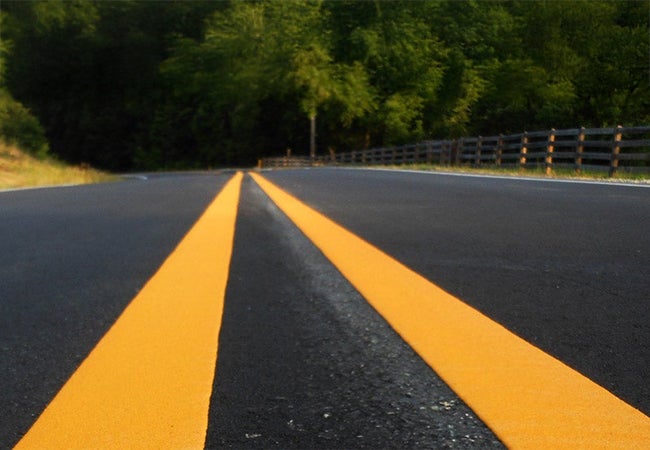 Traffic Solutions HPS-8 integrated multipolymer markings