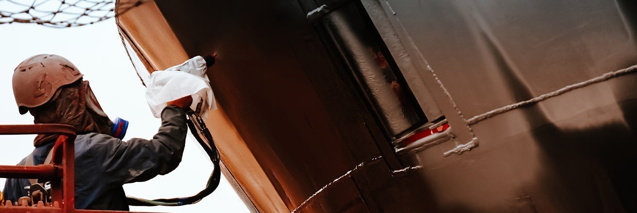 Marine vessel coating solutions including antifouling, fouling release, electrostatic application, and cargo hold protection