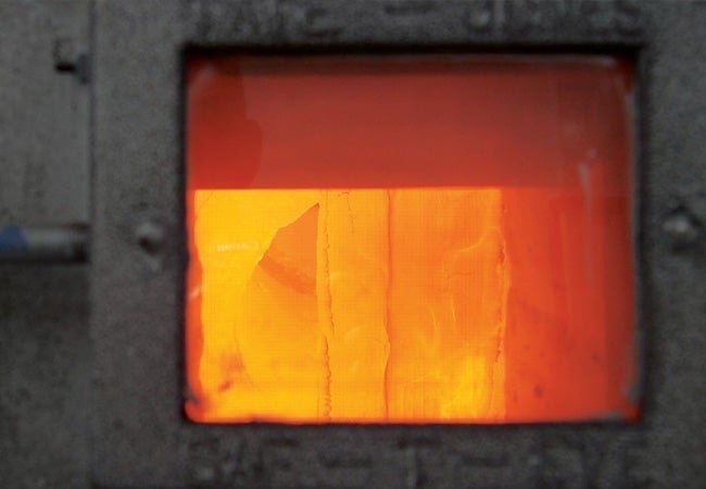 A close-up of a glass