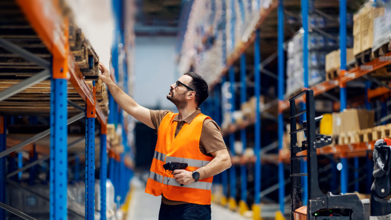 Employee in the warehouse