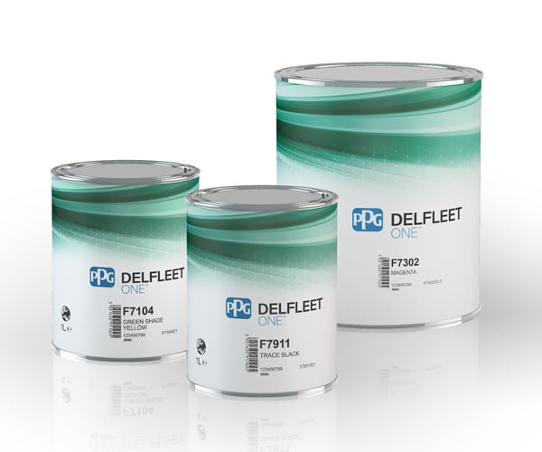 Delfleet One paint cans in arrangement