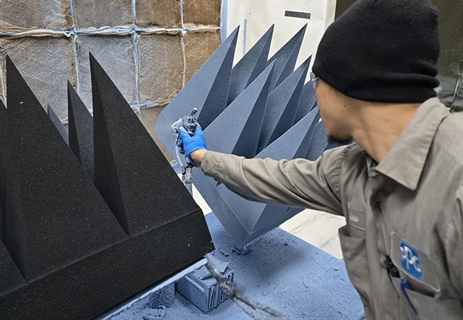 PPG aerospace engineered materials cuming microwave sprayable microwave absorbers