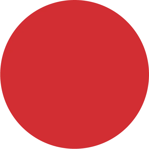 Un círculo rojo sobre fondo negro
