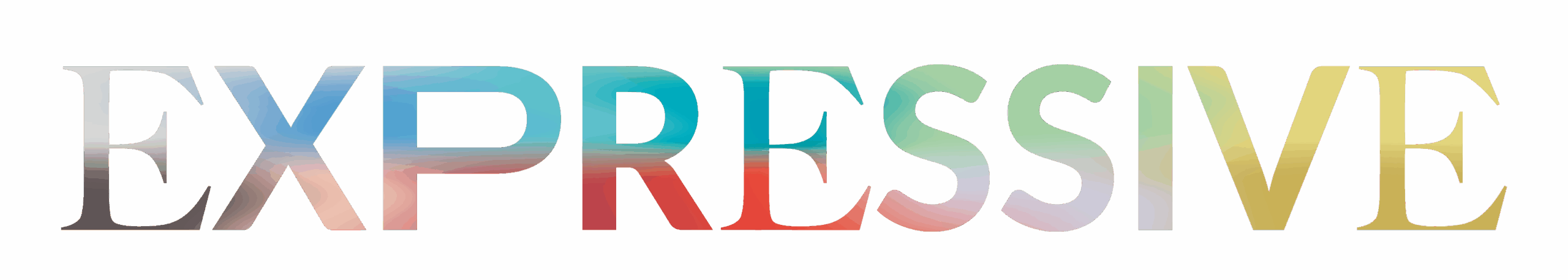 Lettere colorate su sfondo nero