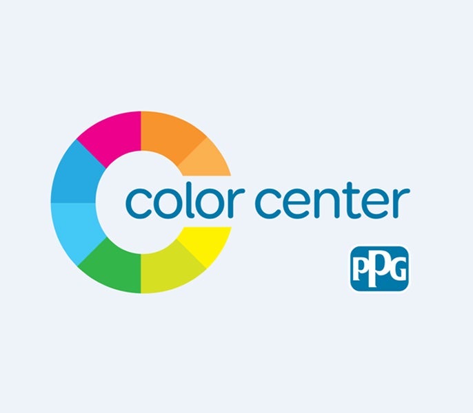 A logo with a circle of colors