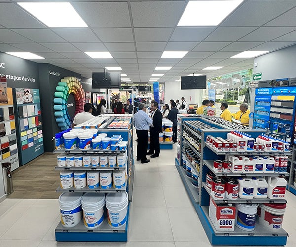 Store displaying Comex products