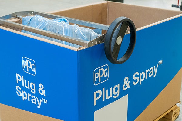 PPG Plug & Spray plastering solution