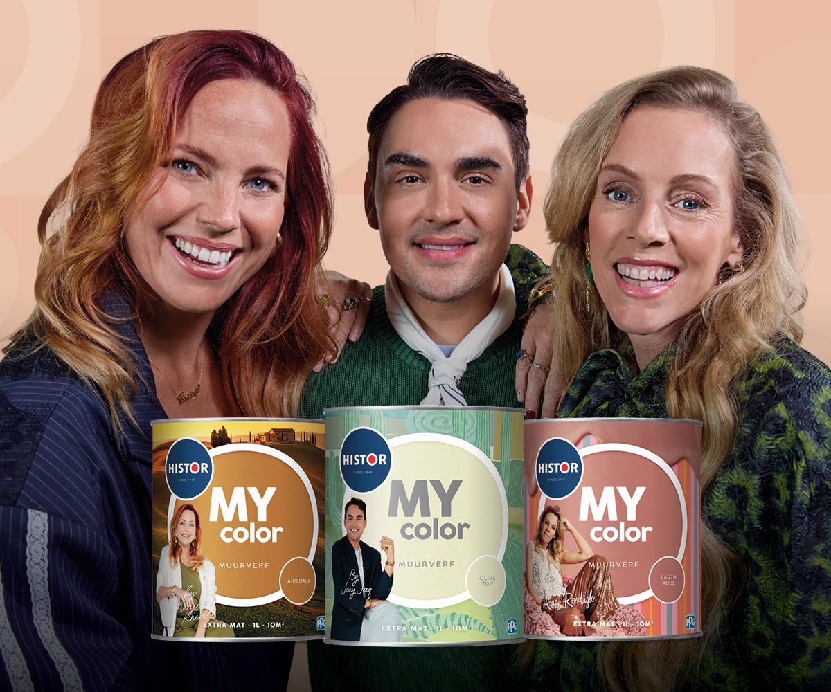 Joey, Marije en Roos met hun MY color kleuren