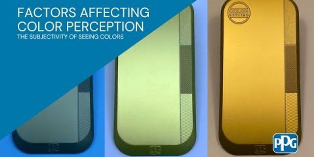 How we experience color is a combination of our innate or learned color perception and various physical and neurological factors. PPG explains the science behind color perception.