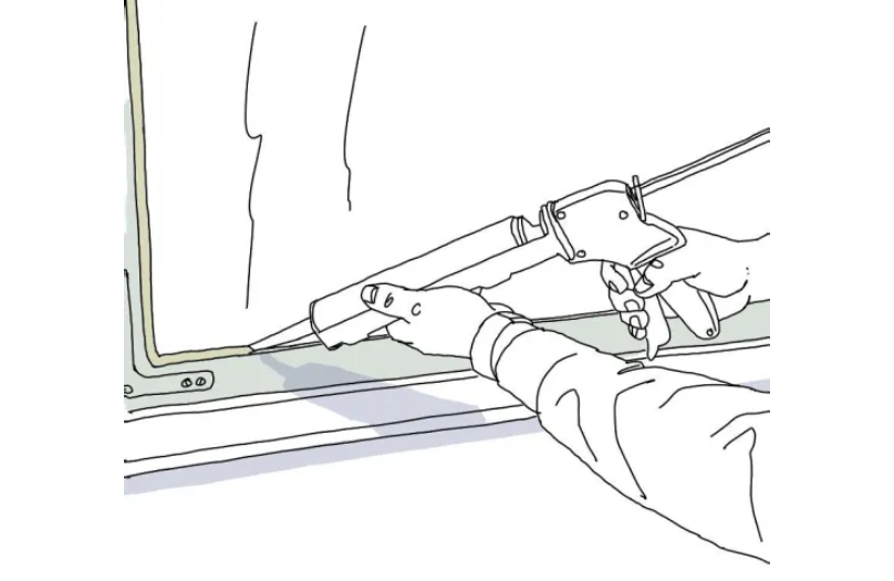 Kitta med Alcro Fönsterkitt