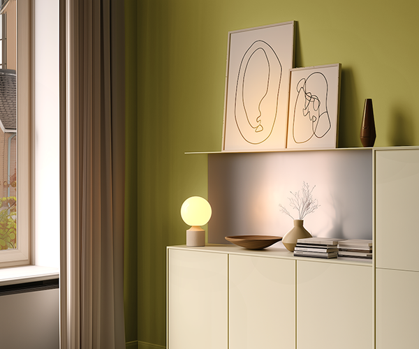 Visionair palet van 2026 in een woonkamer