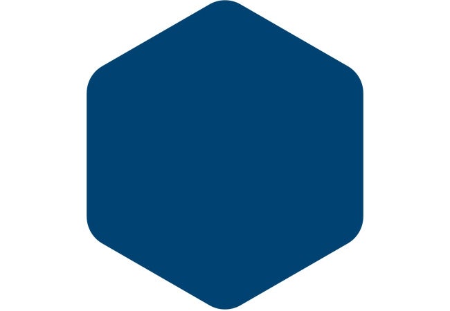 Hexagon color swatch showing DURANAR BLUE