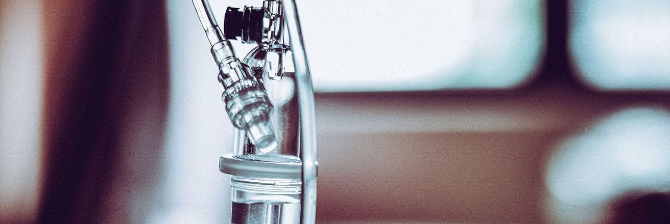 Close-up shot of medical device