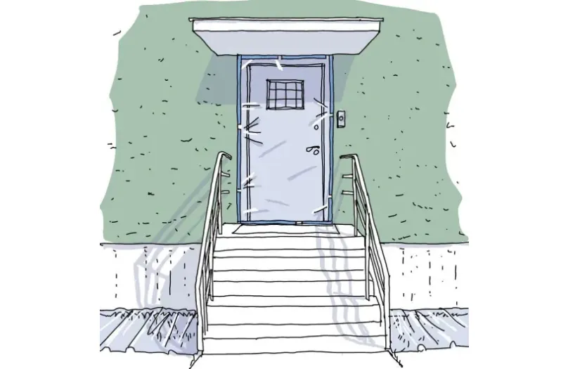 Täckplast måla putsfasad Alcro färg