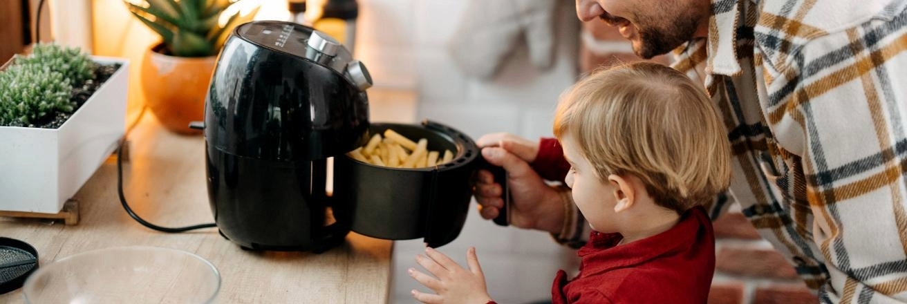 Cooking with air fryer