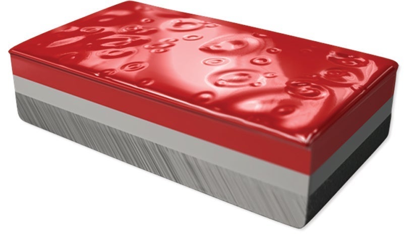 Cross section showing cissing within paintwork