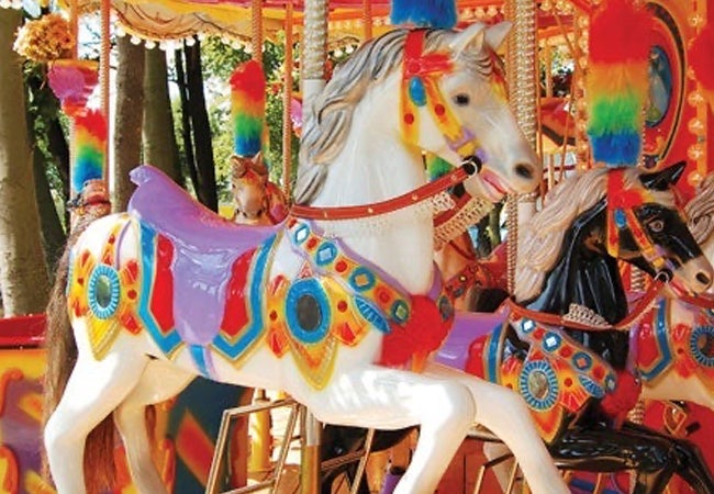 Amusement park carousel