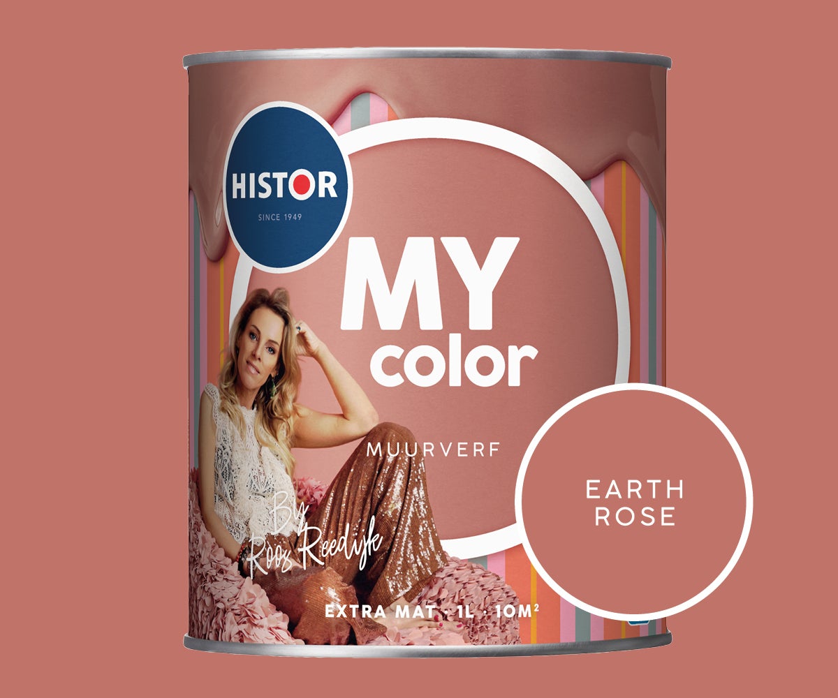 Earth Rose de Histor kleur van Roos