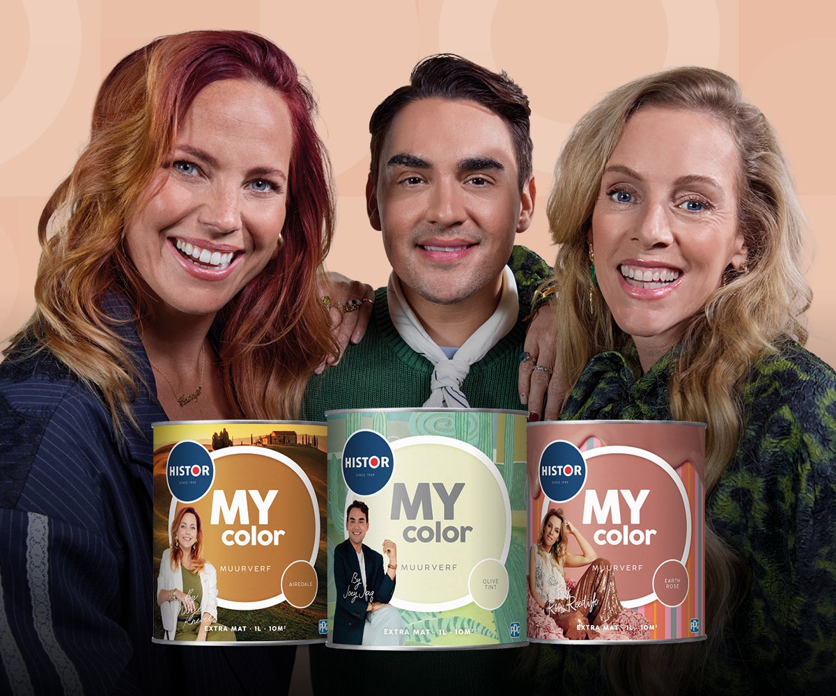 Roos Reedijk, Joey Jaq en Marije Knevel met hun eigen MY color kleur