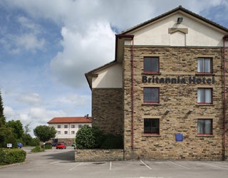 Exterior view of a hotel building.