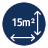 Geschikt voor ± 15m²