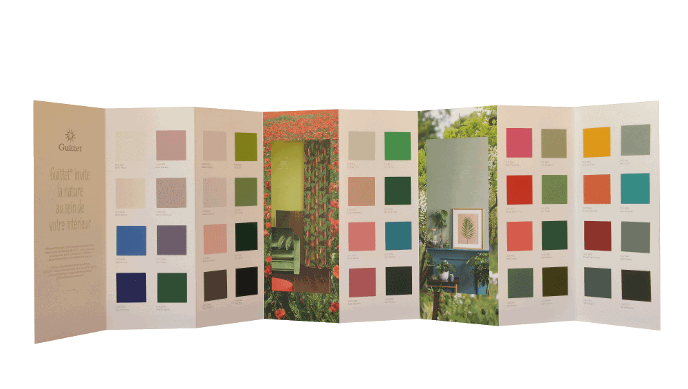 Une brochure aux couleurs variées