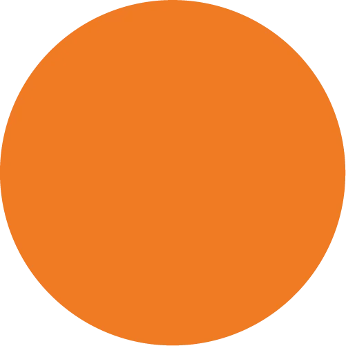 Un círculo naranja sobre fondo negro
