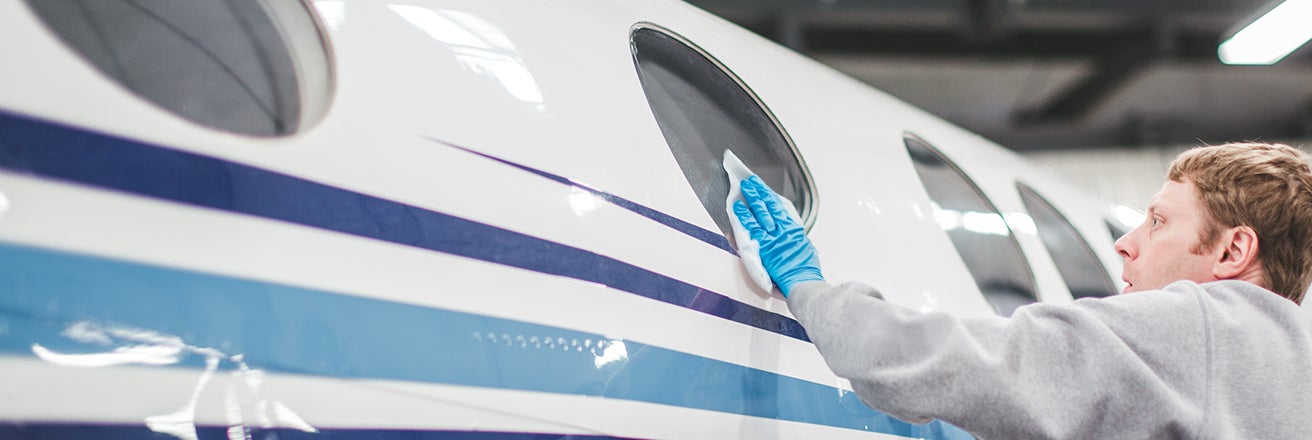PPG aerospace transparencies maintenance Clarity™ Transparency Cleaning System