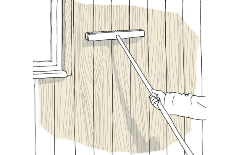 Arbetsråd borsta fasad