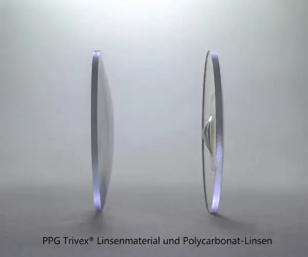PPG Trivex-Linsenmaterial und Polycarbonat-Linsen