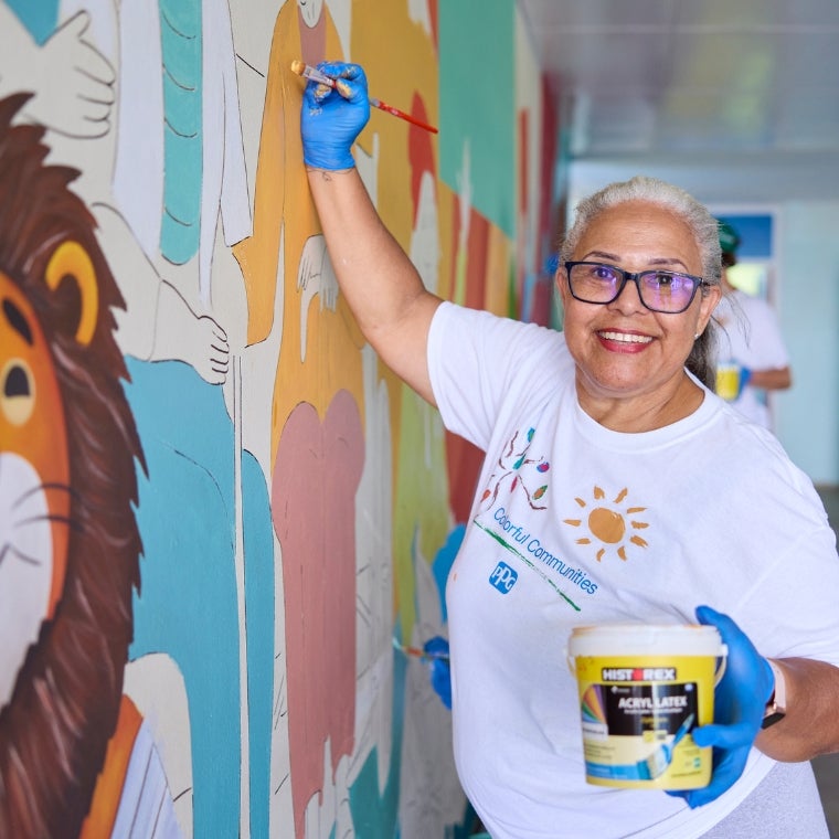 The 10-year celebration of the COLORFUL COMMUNITES® program continues with projects to refresh and revitalize spaces in our communities across the globe.