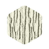 Un hexagon cu o suprafață albă