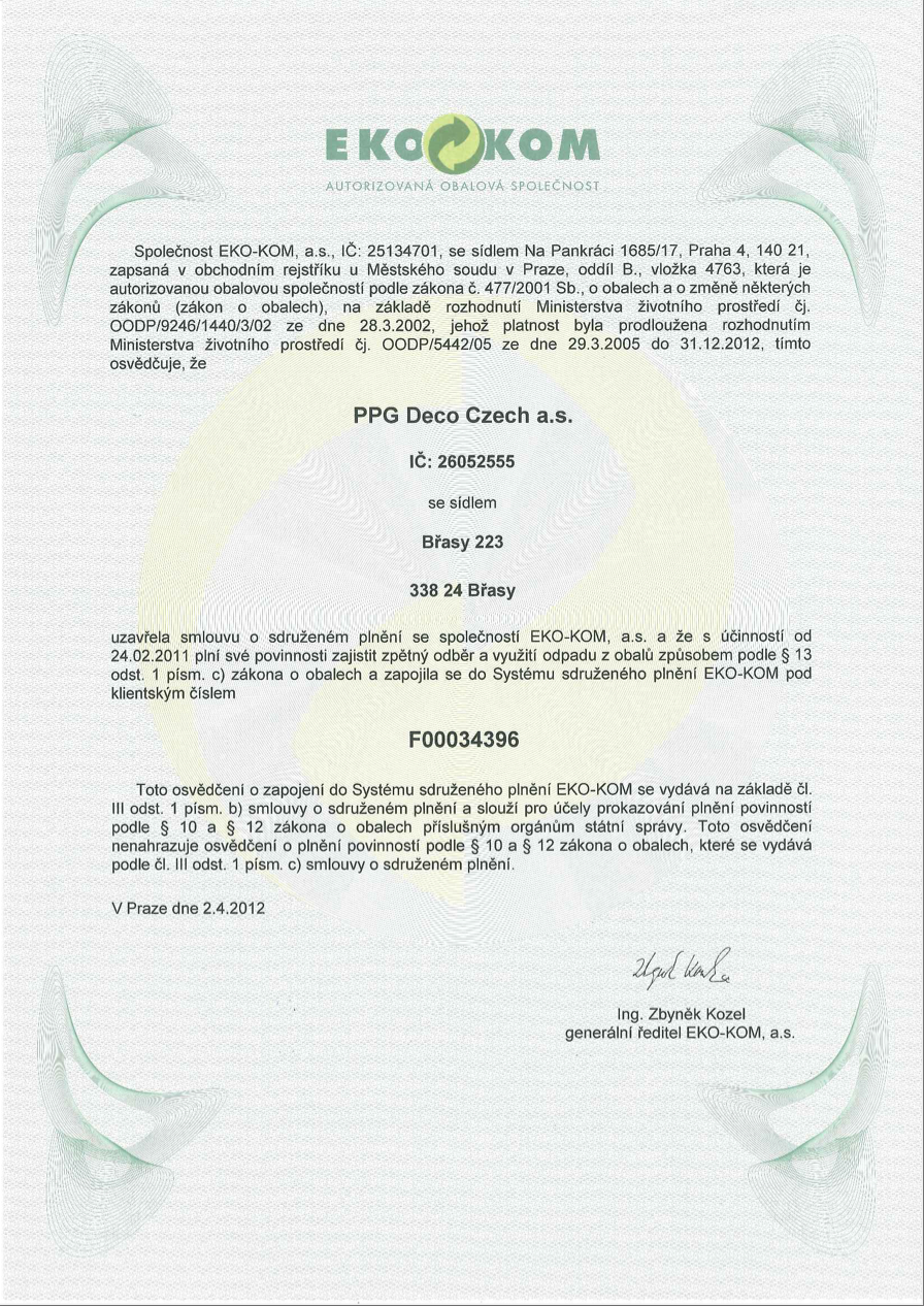 Detailní záběr dokumentu