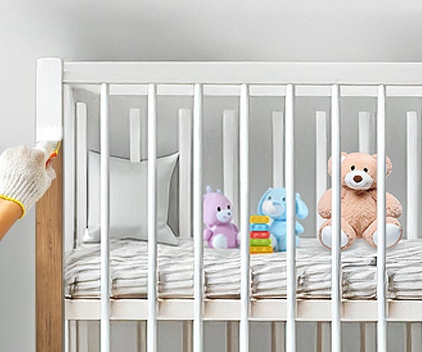 Een babybox schilderen stap 2