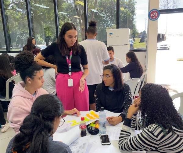 Students at Junior Achievement program