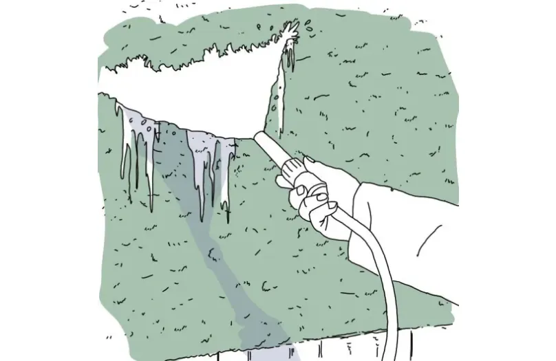 Tvätta putsfasad Alcro färg