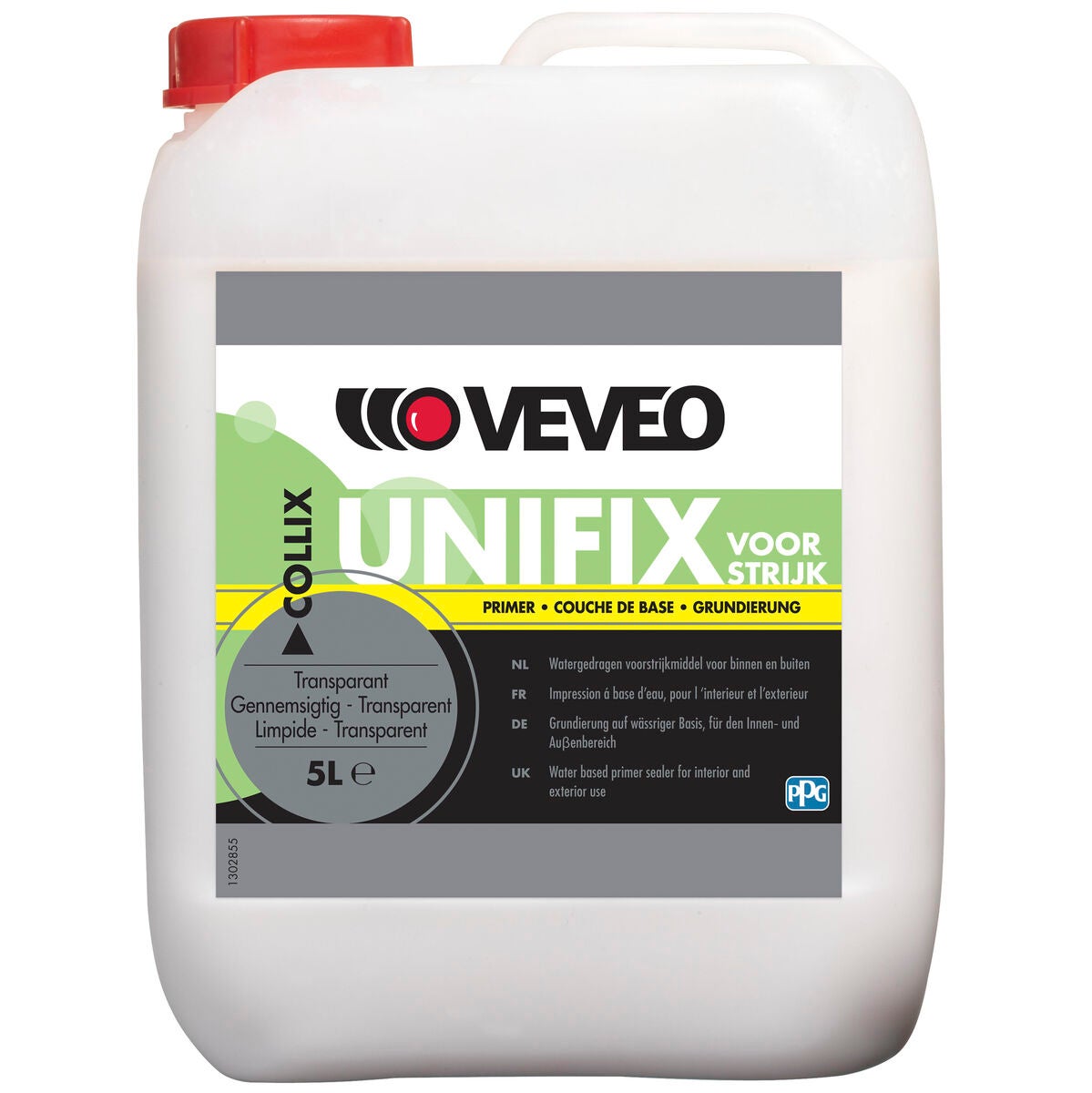 Een wit plastic bakje met een rode dop