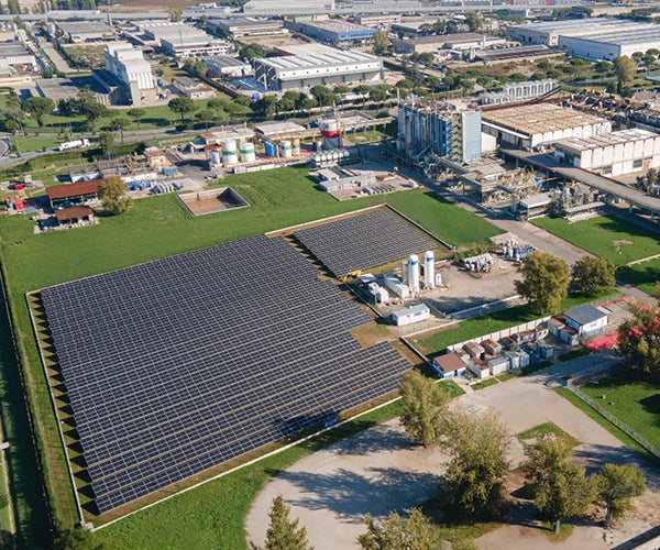 Photovoltaic solar installation in Caivano, Italy