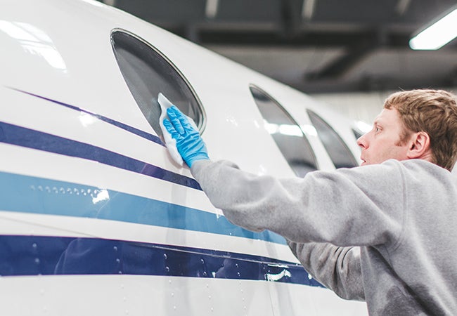 PPG aerospace transparencies maintenance Clarity™ Transparency Cleaning System
