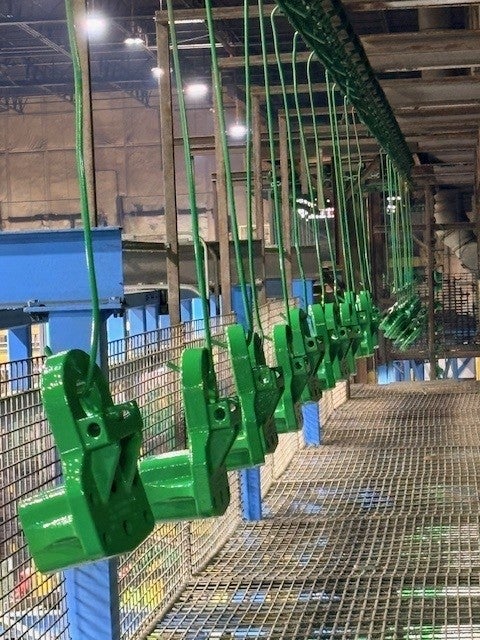 wet spray coating line