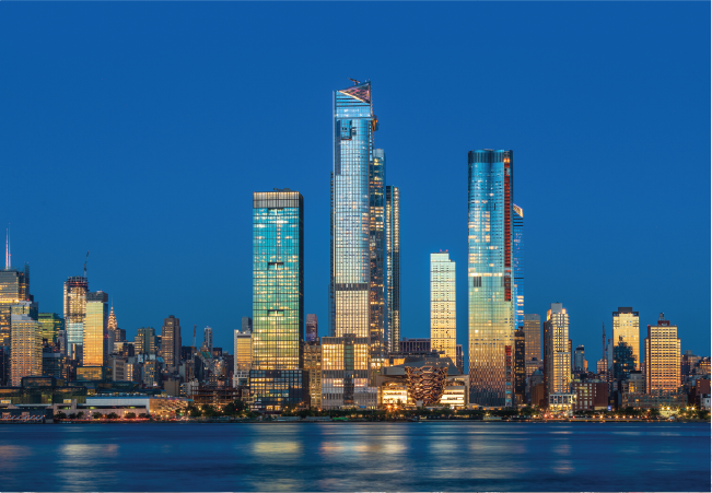 PPG Coraflon Platinum coatings protecting Hudson Yard skyline