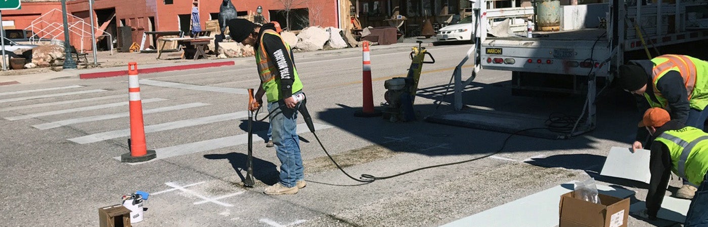 ENNIS-FLINT® by PPG PREMARK® preformed thermoplastic markings crosswalks